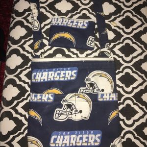 Charges cross body purse with coin purse